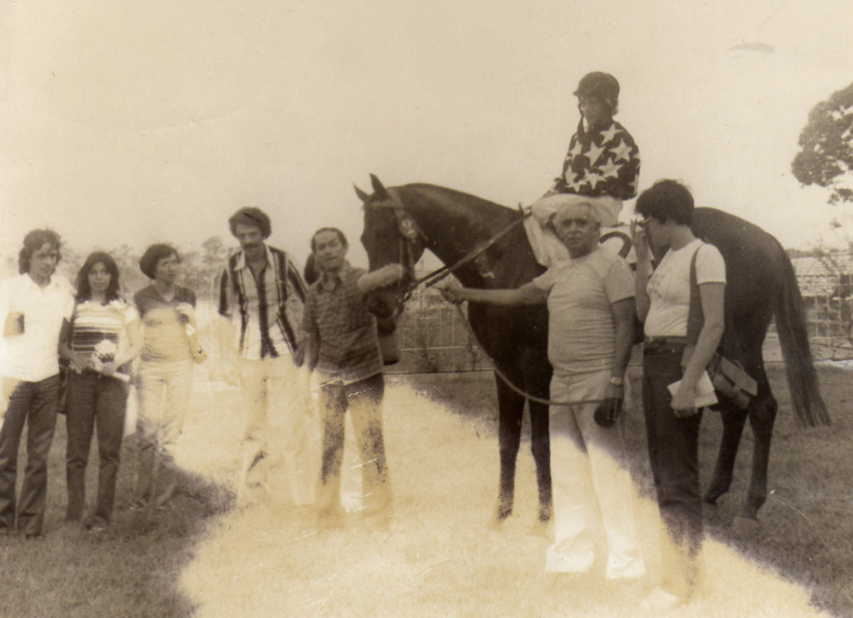 Marcos Afrnio Barbosa Ribeiro no Jockey Serra Verde - dcada de 1970